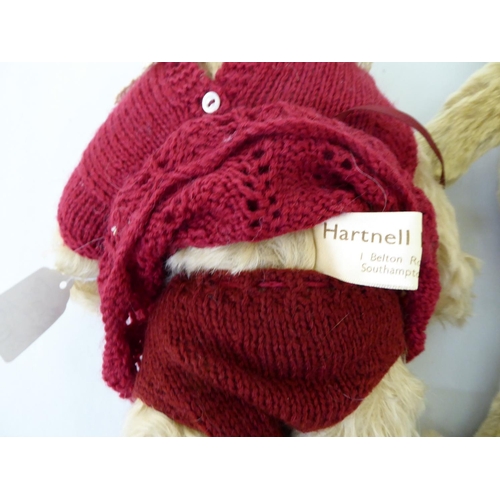 39 - Two Teddy bears by Barbara McConnell, viz. a Hartnell Bear; and a McB Bear&nbsp; both 14