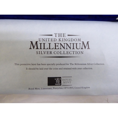 4 - A Royal Mint issued coin set, 'The United Kingdom Millennium Silver Collection'&nbsp; complete and c... 