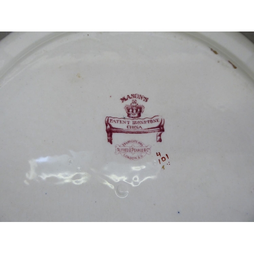 42 - Two late 18thC pearlware, oval serving dishes, decorated with a ribbon border  18