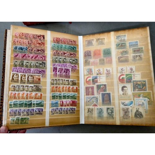 45 - Uncollated postage stamps&nbsp; used/unused: to include several albums of European issues