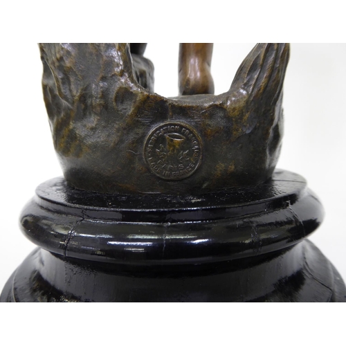57 - After H Tremo - a pair of spelter figures 'Bouquetiere'&nbsp; 16.5