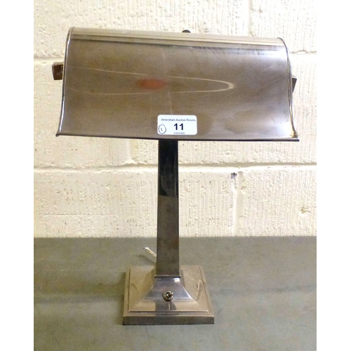 11 - A chromium plated steel desklamp&nbsp; 22
