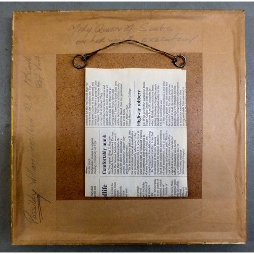 17 - (Possibly) William Hamilton - an 18thC version of Mary Queen of Scots being led to her execution  pe... 