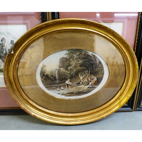 23 - Framed prints, mainly Victorian influence, figures, landscapes, equestrian and other  all approx. 4