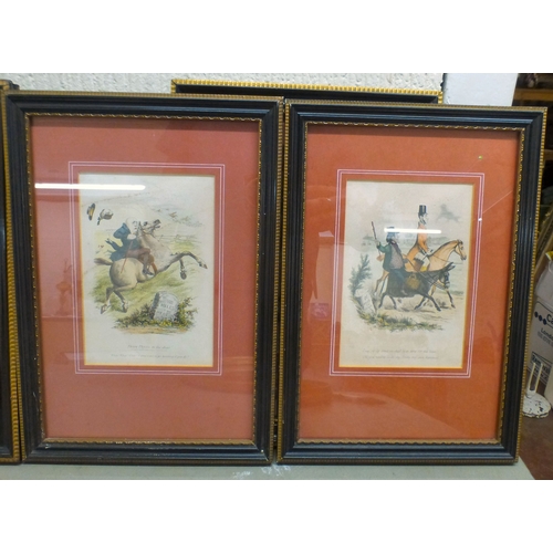 23 - Framed prints, mainly Victorian influence, figures, landscapes, equestrian and other  all approx. 4