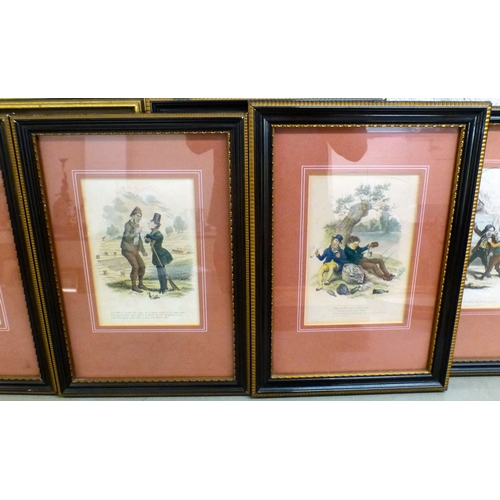 23 - Framed prints, mainly Victorian influence, figures, landscapes, equestrian and other  all approx. 4