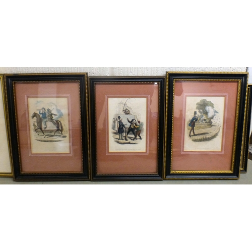 23 - Framed prints, mainly Victorian influence, figures, landscapes, equestrian and other  all approx. 4