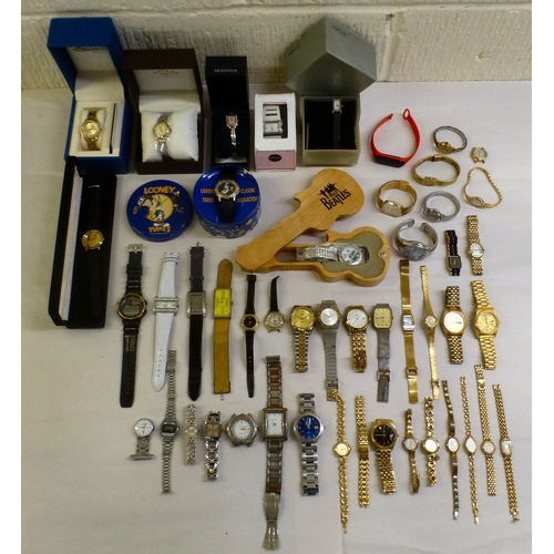34 - Ladies and gentlemen's wristwatches&nbsp; variously cased and strapped