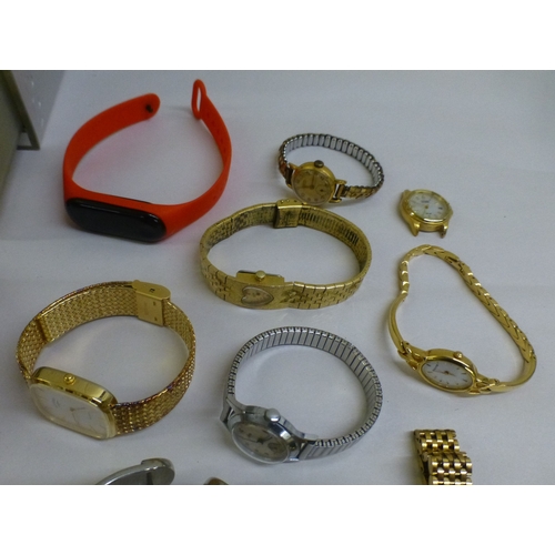 34 - Ladies and gentlemen's wristwatches&nbsp; variously cased and strapped