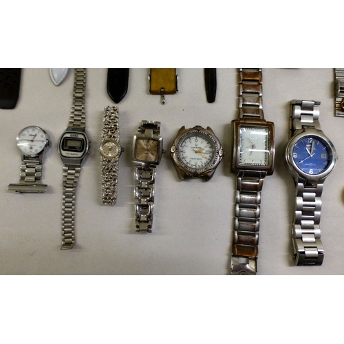 34 - Ladies and gentlemen's wristwatches&nbsp; variously cased and strapped