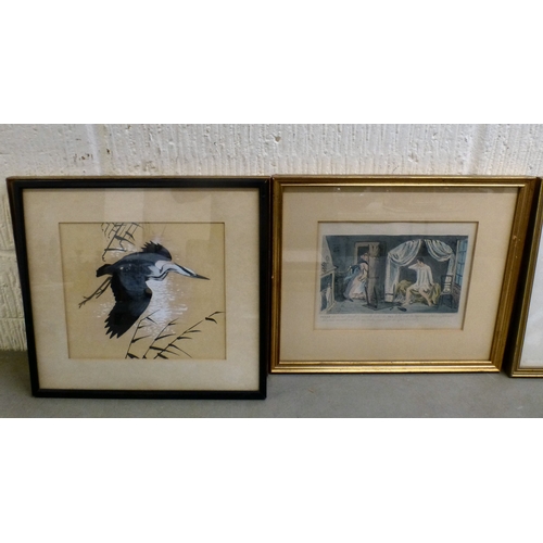 36 - Framed pictures and prints: to include ornithological studies&nbsp; 4