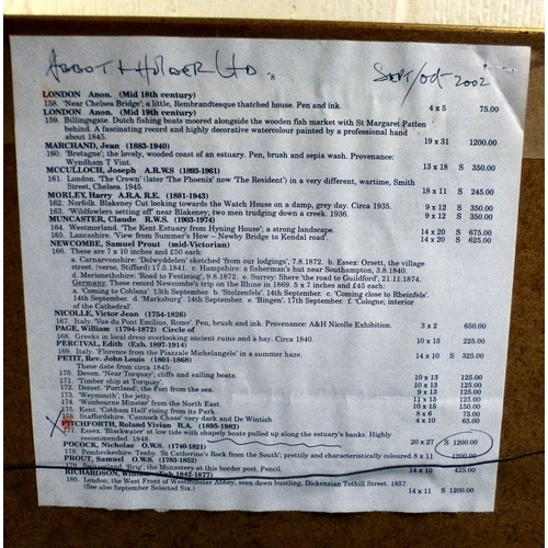 37 - Roland Vivian Pitchforth - 'Blackwater, Essex'&nbsp; watercolour&nbsp; bears a signature&nbsp; 17