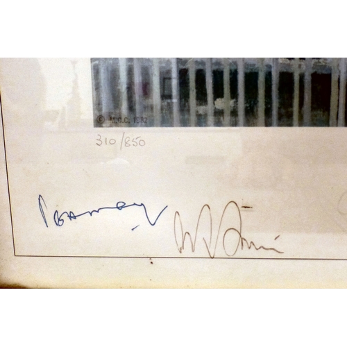 50 - Cricket related pictures: to include after Arthur Weaver - 'England v Australia, Lords 1980'&nbsp; b... 