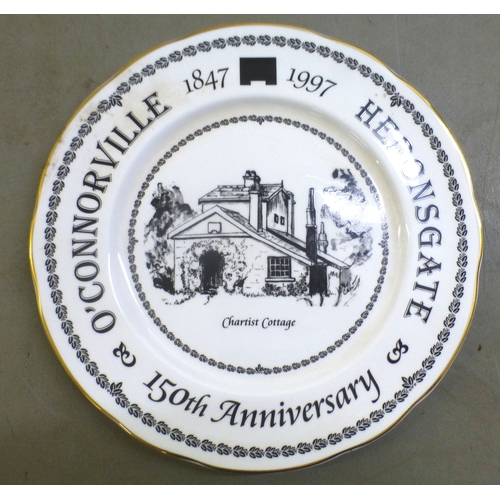 54 - Ceramics: to include a late Victorian Royal Worcester porcelain, part tea set with a green ground