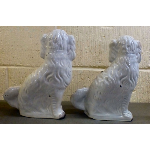 8 - Decorative ceramics: to include Staffordshire dogs&nbsp; largest 13