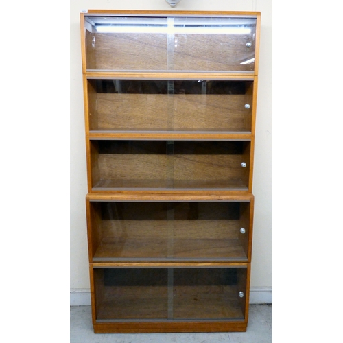 The Simplex Library Specialist light oak, five graduated section ...