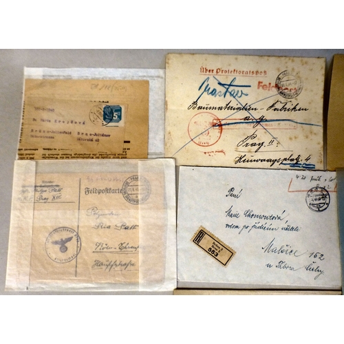 A collection of German Third Reich envelopes from The Reich ...