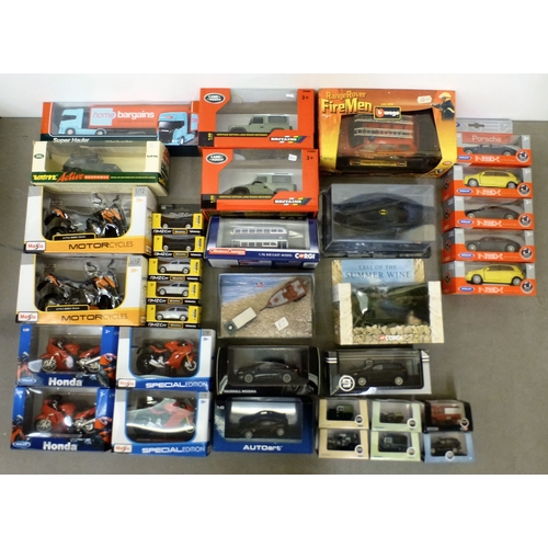 Approx. thirty-two diecast model vehicles, mostly 1/43 scale boxed and ...