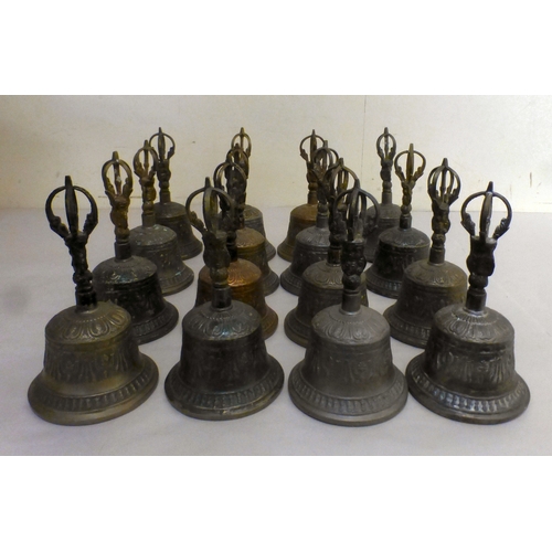 Cast metal bells various designs