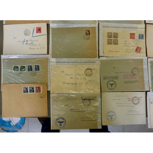 German Third Reich envelopes from The Reich Protectorate of Bohemia and ...