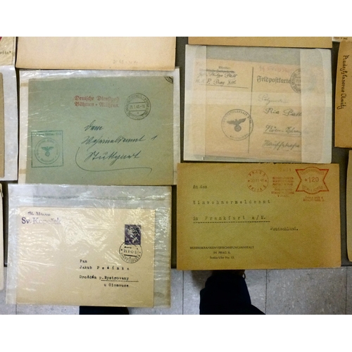 German Third Reich envelopes from The Reich Protectorate of Bohemia and ...
