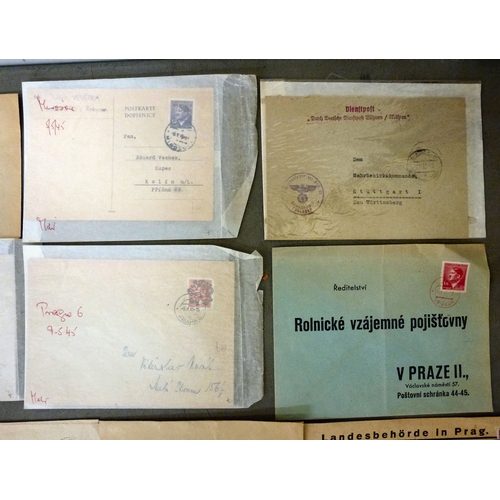 German Third Reich envelopes from The Reich Protectorate of Bohemia and ...