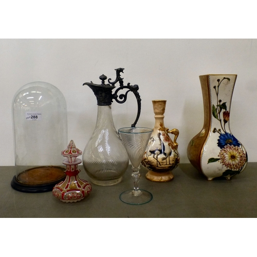 19thC ceramic and glass collectables: to include a late Victorian ...