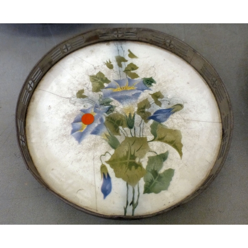 124 - A mixed lot: to include a late Victorian silver, later clad, oak jug  12