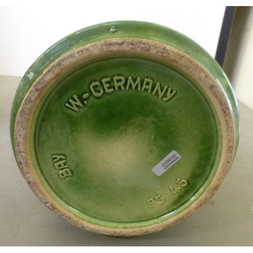 129 - West German pottery: to include a jug, moulded with geometric motifs&nbsp; 19