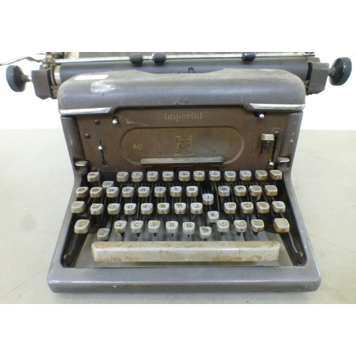 131 - A vintage Imperial typewriter&nbsp;