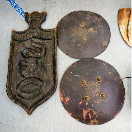 134 - Shields  variously made and shaped