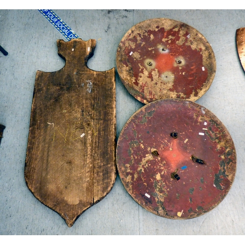 134 - Shields  variously made and shaped