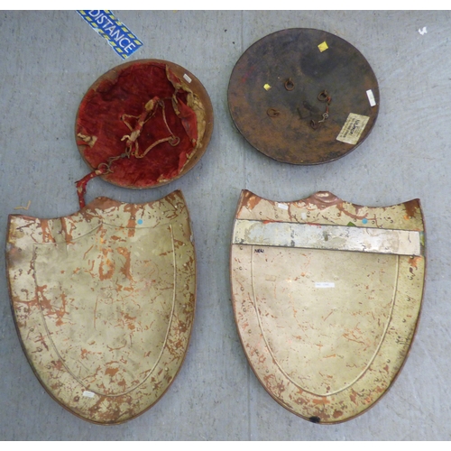 134 - Shields  variously made and shaped