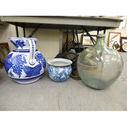 137 - Interior design accessories: to include an oversized china cream jug&nbsp;