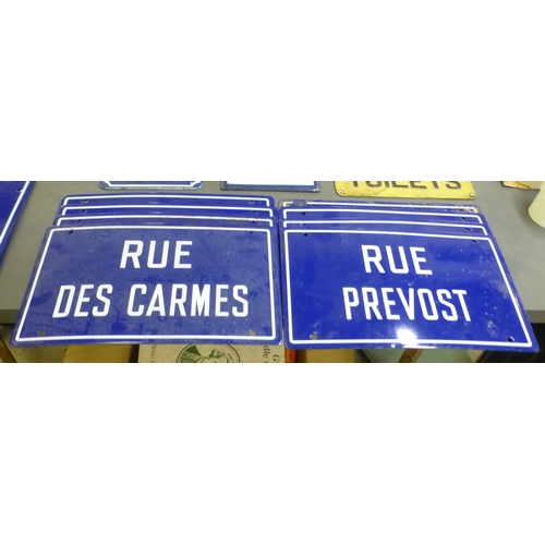 139 - Enamel and other signs: to include house numbers&nbsp;