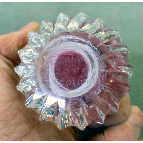 152 - Decorative glass paperweights: to include a Barley Lands Glass Works example, fashioned as a mushroo... 