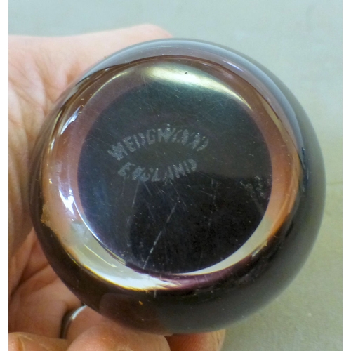 152 - Decorative glass paperweights: to include a Barley Lands Glass Works example, fashioned as a mushroo... 