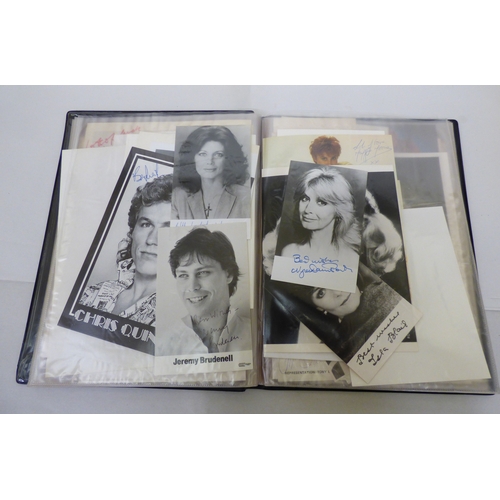 160 - Autographs: mostly actors and actresses from the 1970s/80s/90s