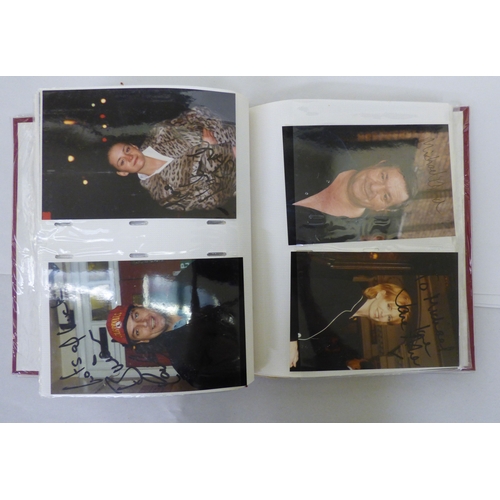 160 - Autographs: mostly actors and actresses from the 1970s/80s/90s