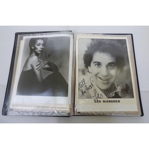 160 - Autographs: mostly actors and actresses from the 1970s/80s/90s