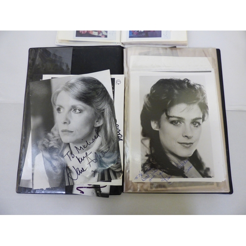164 - Autographs: mostly actors and actresses from the 1970s/80s/90s