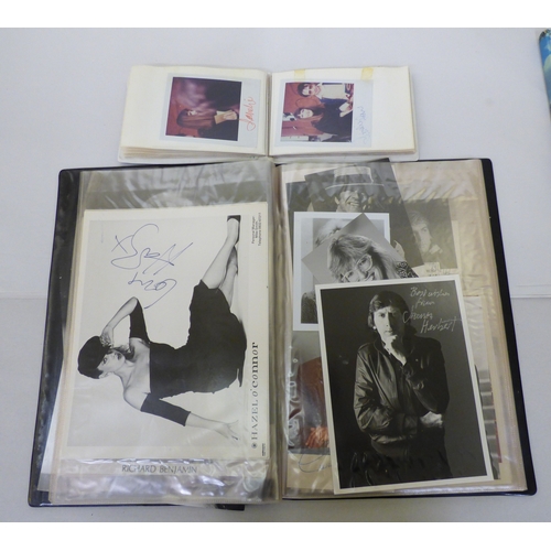 164 - Autographs: mostly actors and actresses from the 1970s/80s/90s