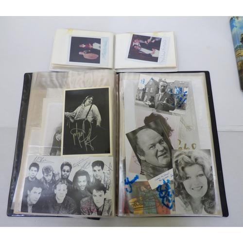 164 - Autographs: mostly actors and actresses from the 1970s/80s/90s
