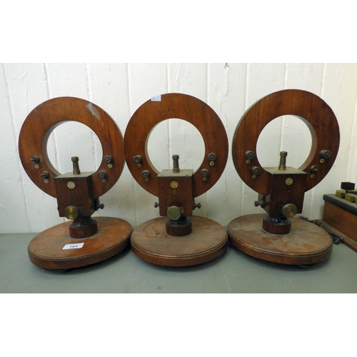 165 - A mixed lot: to include an (incomplete) Phillip & Harris Tangent Galvanometer  15