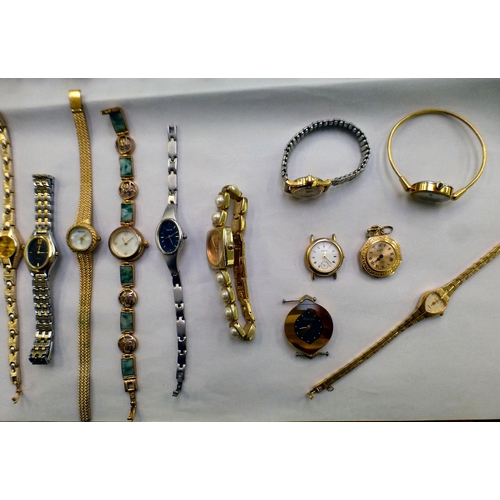 39 - Wristwatches&nbsp; variously cased and strapped: to include examples by Tissot and Rotary