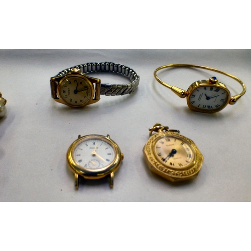 39 - Wristwatches&nbsp; variously cased and strapped: to include examples by Tissot and Rotary