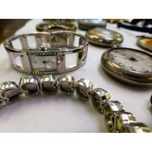 39 - Wristwatches&nbsp; variously cased and strapped: to include examples by Tissot and Rotary