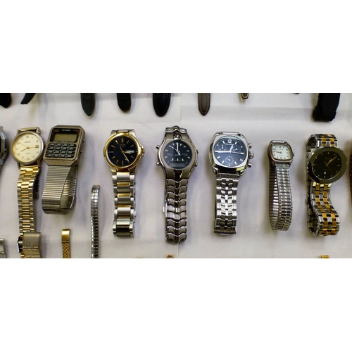 39 - Wristwatches&nbsp; variously cased and strapped: to include examples by Tissot and Rotary