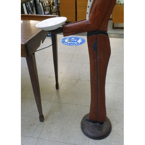 100 - Small furniture: to include a carved wooden Blackamoor menu stand&nbsp; 39