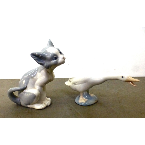 103 - Lladro china figures: to include a figure group, depicting children and puppies&nbsp; 15